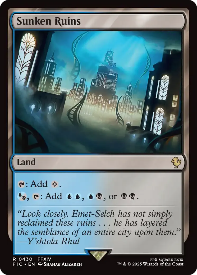 Sunken Ruins — Final Fantasy Commander — Magic: The Gathering