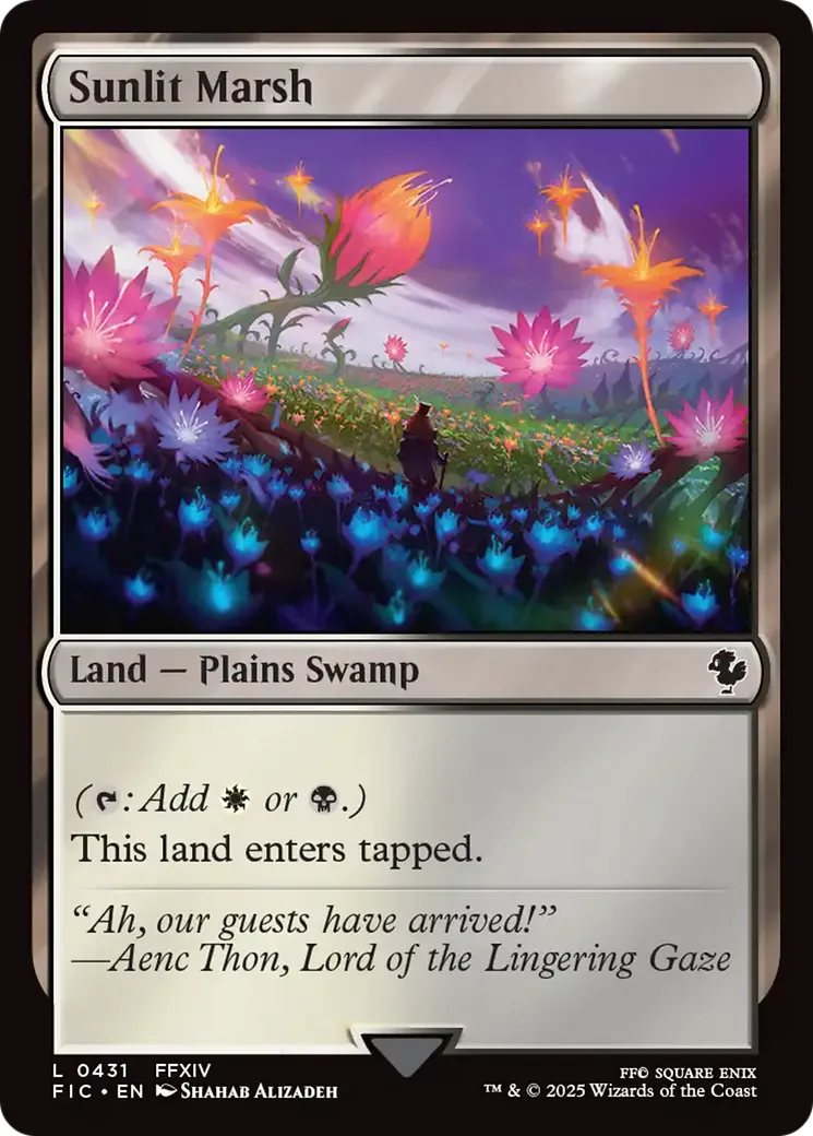 Marécage baigné de soleil — Final Fantasy Commander — Magic: The Gathering