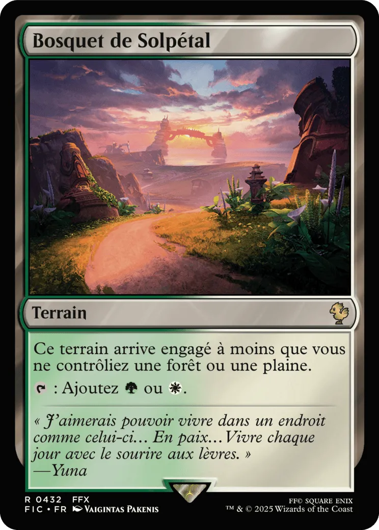 Bosquet de Solpétal — Final Fantasy Commander — Magic: The Gathering