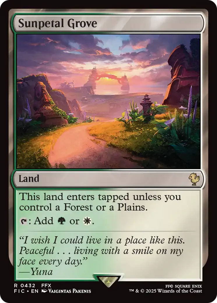 Sunpetal Grove — Final Fantasy Commander — Magic: The Gathering