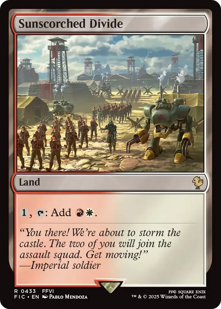 Ligne de Partage brûlée par le soleil — Final Fantasy Commander — Magic: The Gathering