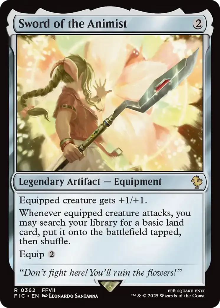 Sword of the Animist — Final Fantasy Commander — Magic: The Gathering