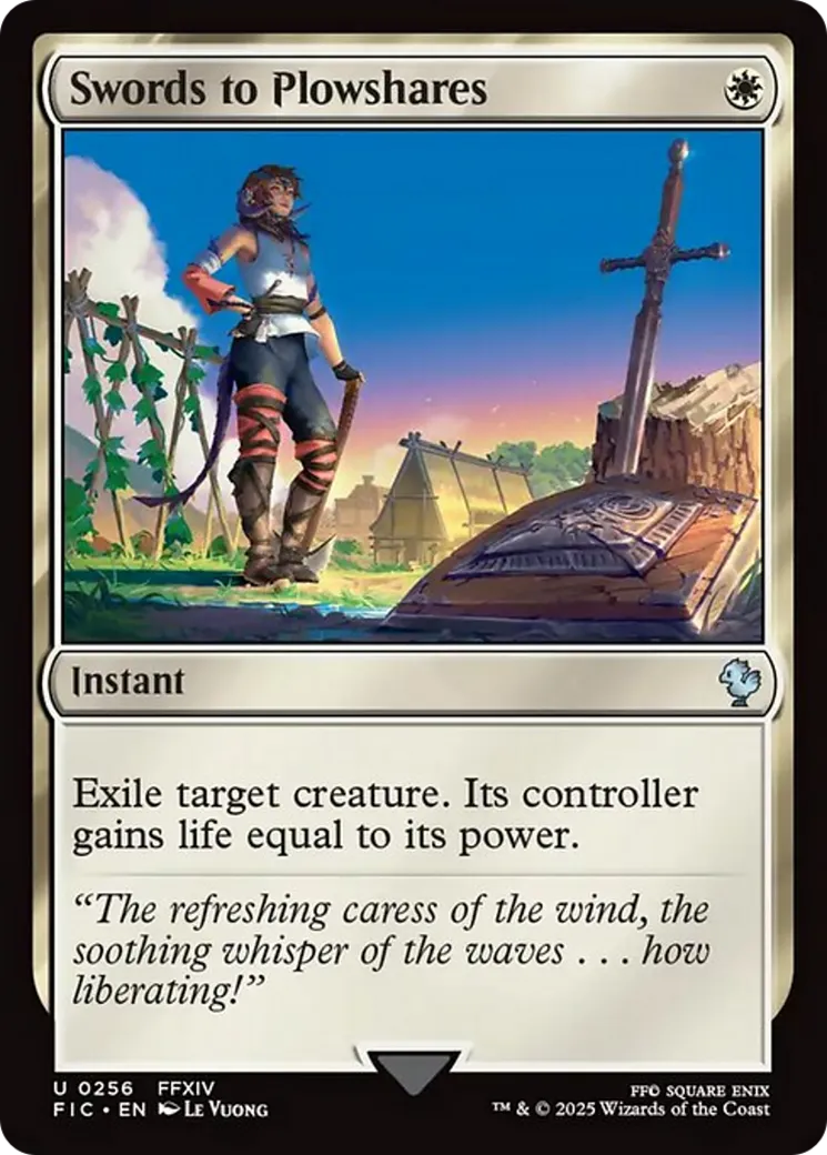 Swords to Plowshares — Final Fantasy Commander — Magic: The Gathering
