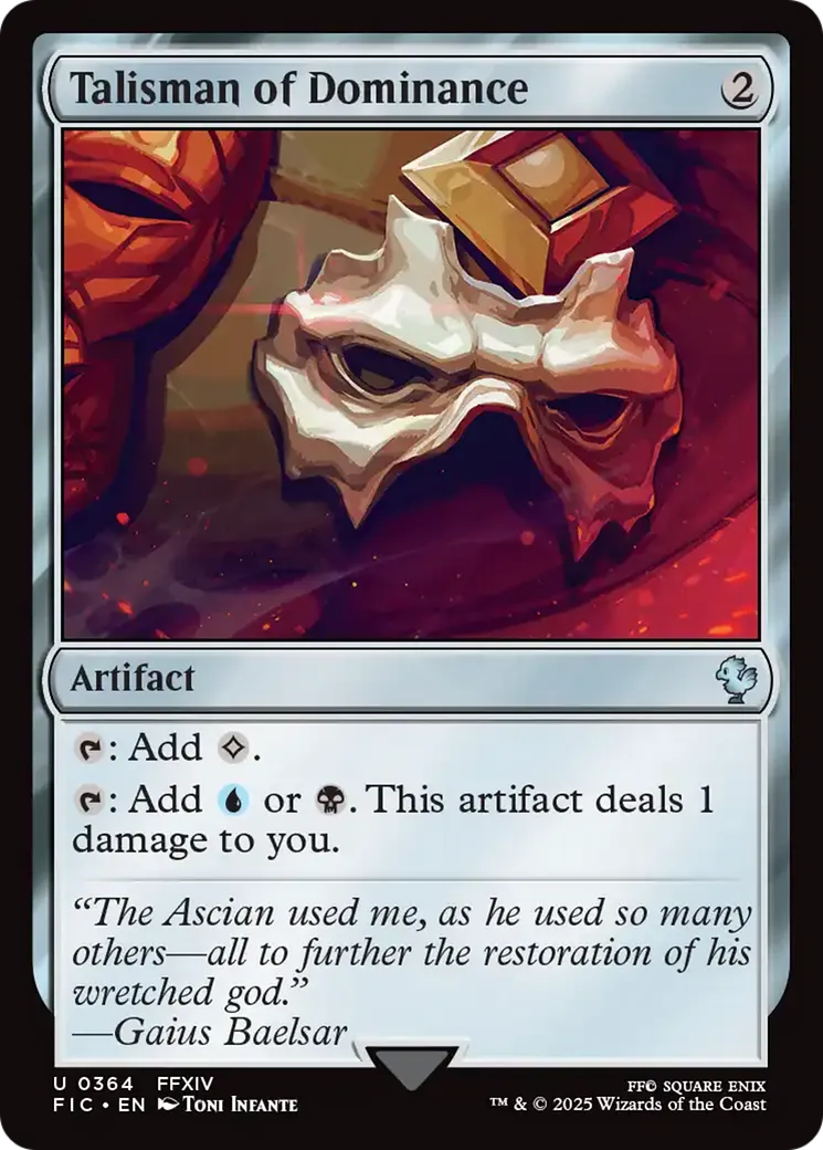 Talisman de dominance — Final Fantasy Commander — Magic: The Gathering