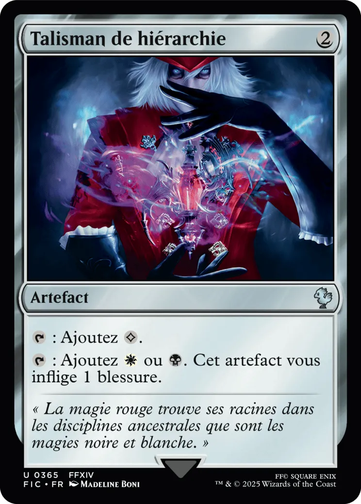 Talisman de hiérarchie — Final Fantasy Commander — Magic: The Gathering