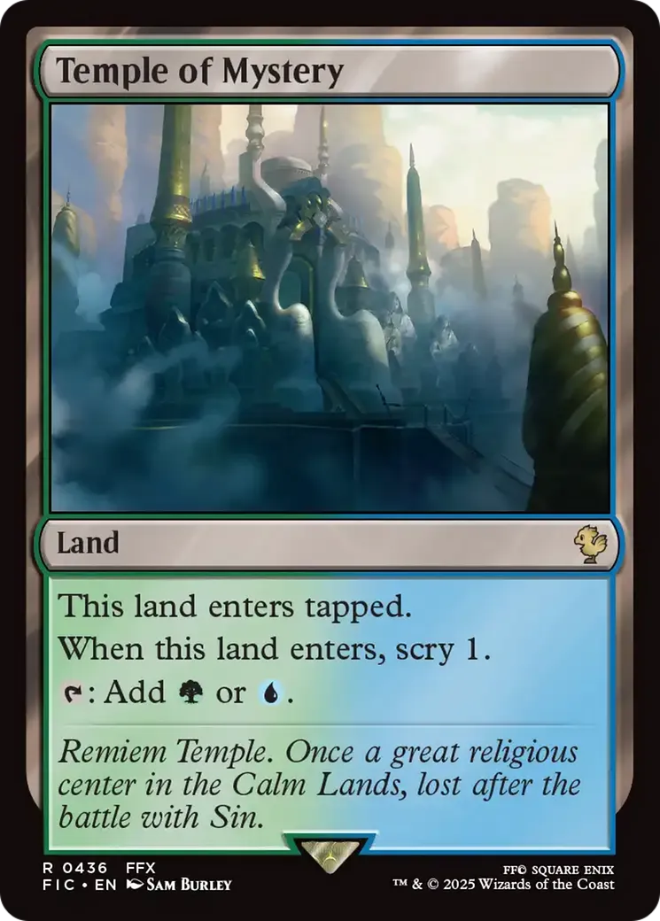 Temple du mystère — Final Fantasy Commander — Magic: The Gathering