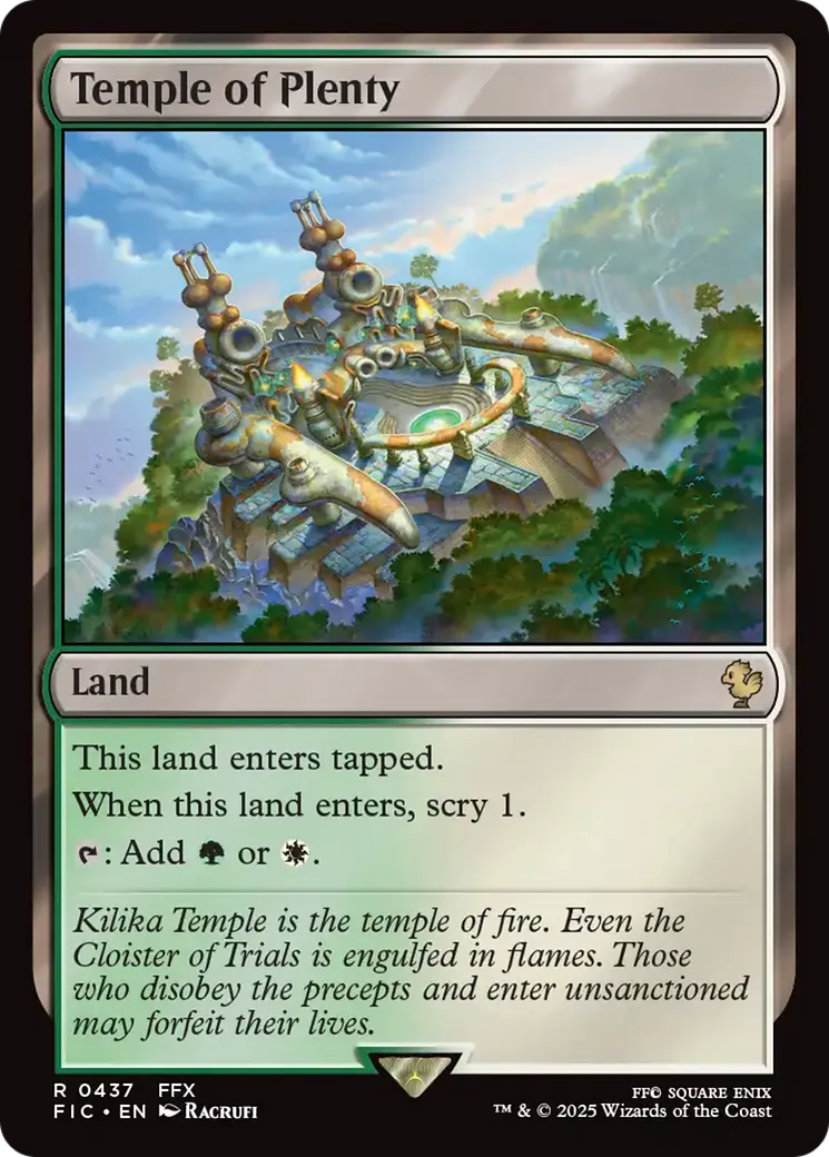 Temple de la profusion — Final Fantasy Commander — Magic: The Gathering