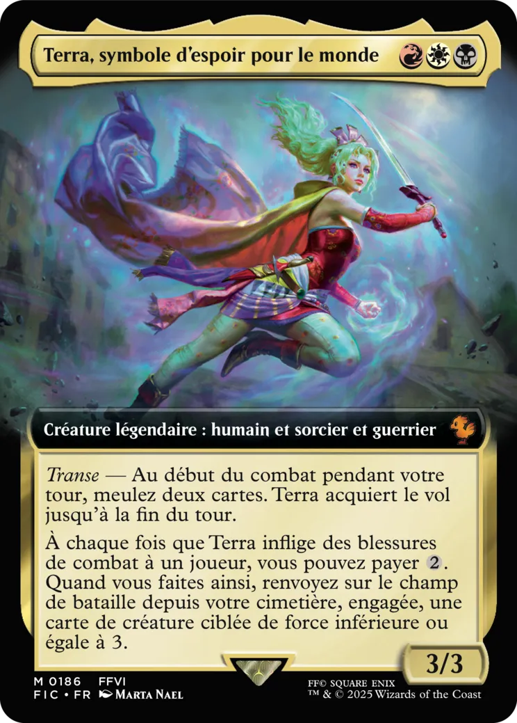Terra, symbole d'espoir pour le monde from Final Fantasy Commander - Magic: The Gathering