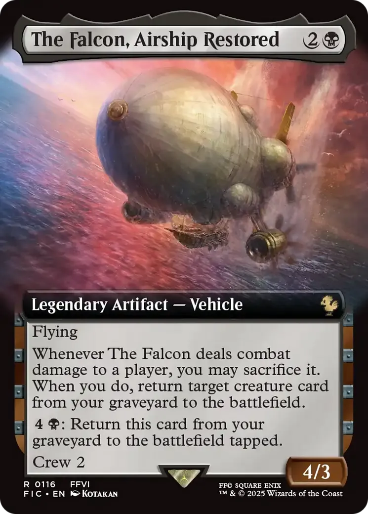 Le Faucon, aéronef restauré — Final Fantasy Commander — Magic: The Gathering