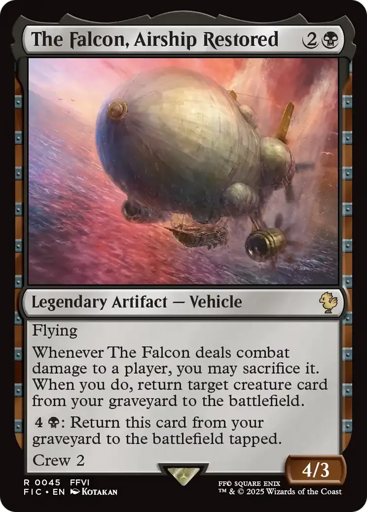 The Falcon, Airship Restored — Final Fantasy Commander — Magic: The Gathering