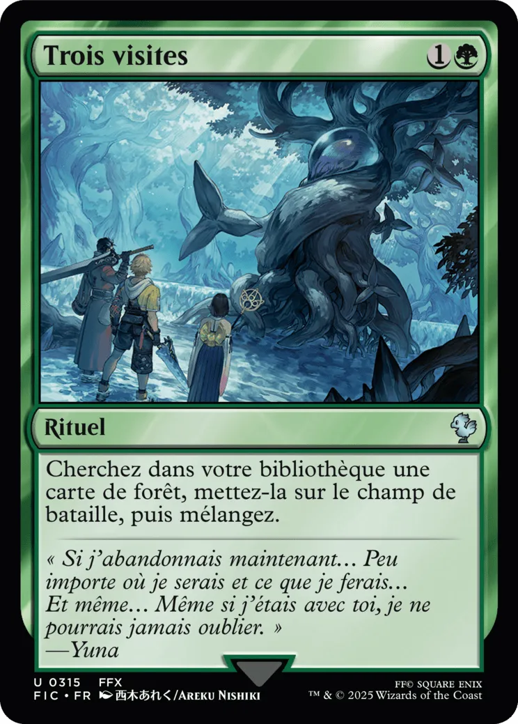 Trois visites — Final Fantasy Commander — Magic: The Gathering