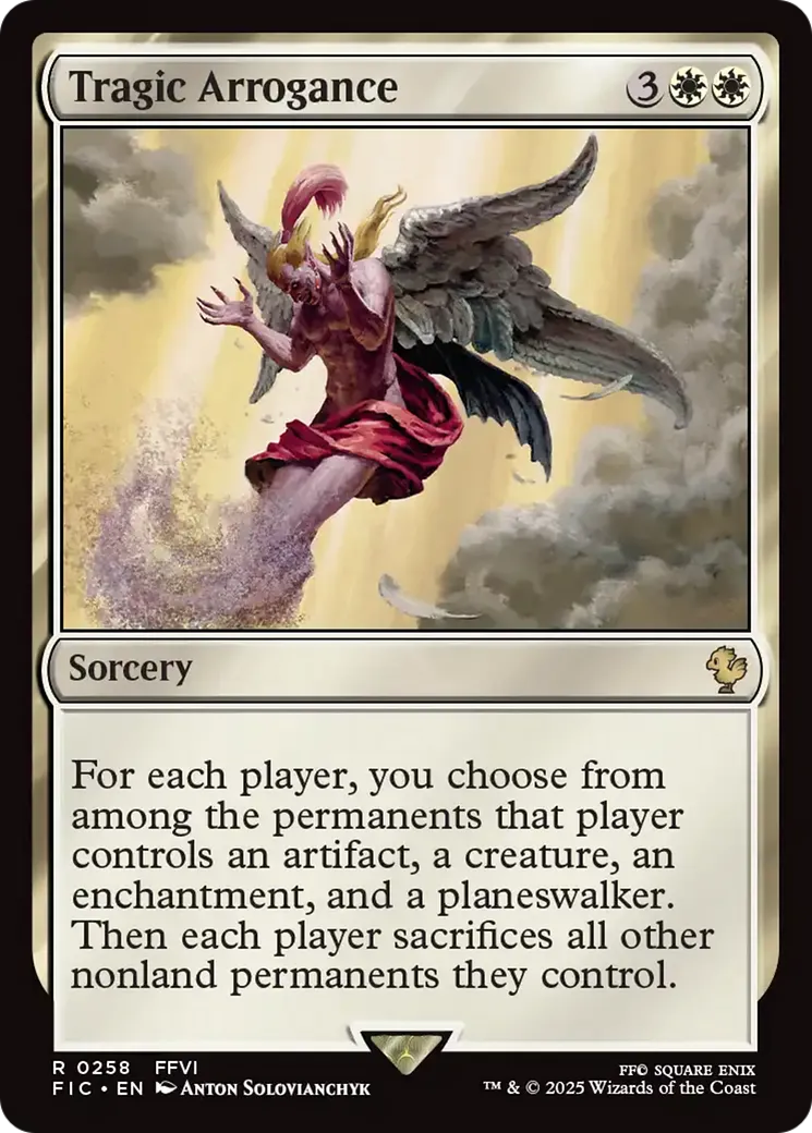 Tragic Arrogance — Final Fantasy Commander — Magic: The Gathering