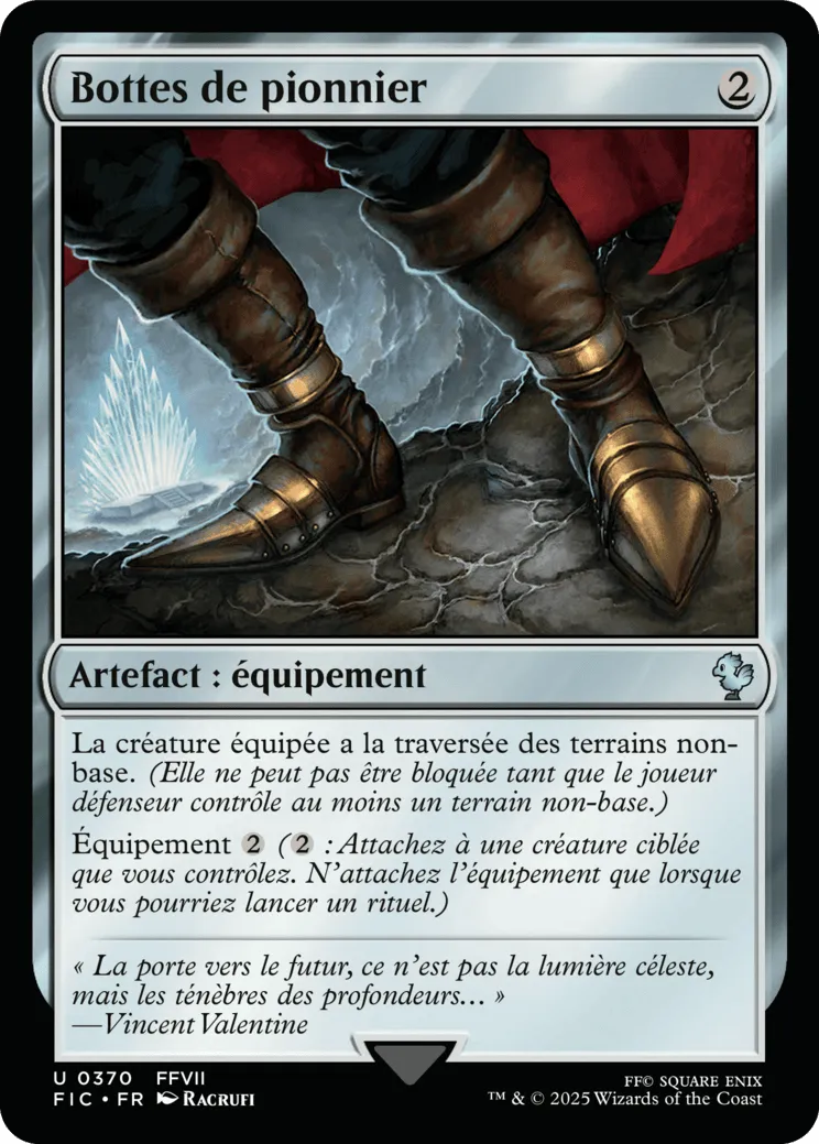 Bottes de pionnier — Final Fantasy Commander — Magic: The Gathering