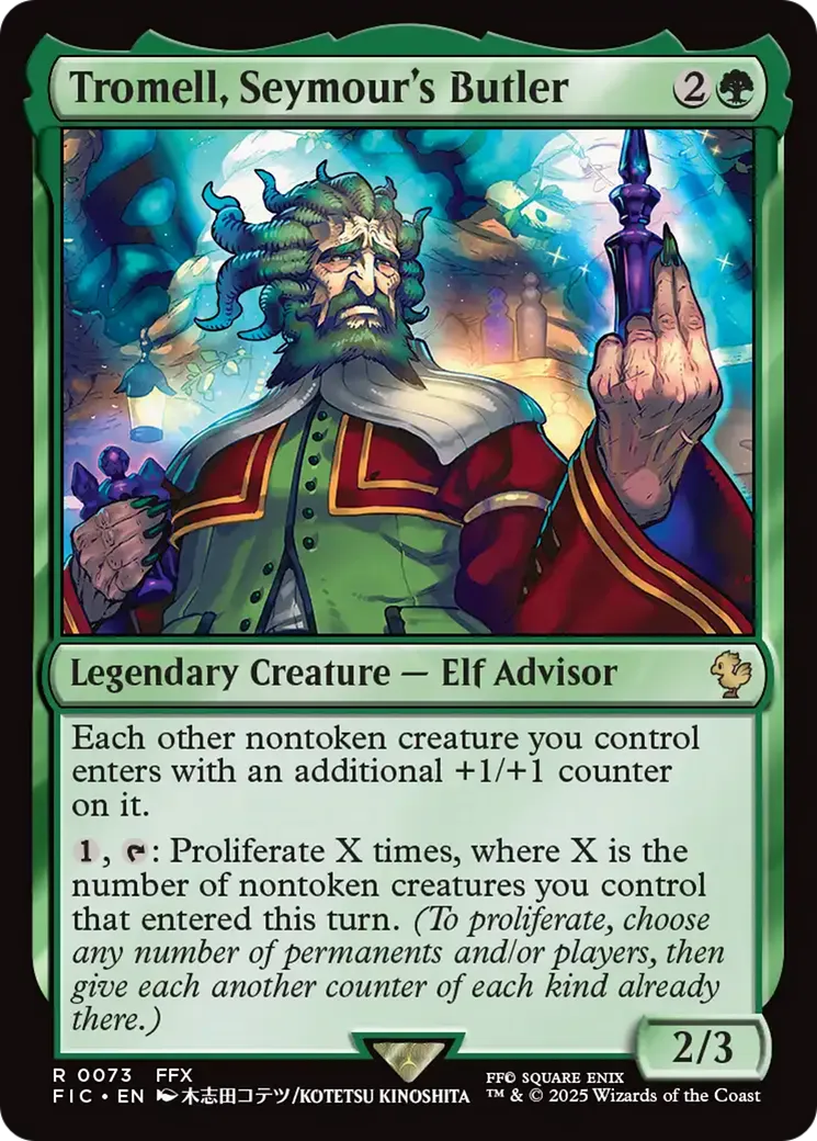 Tromell, majordome de Seymour — Final Fantasy Commander — Magic: The Gathering