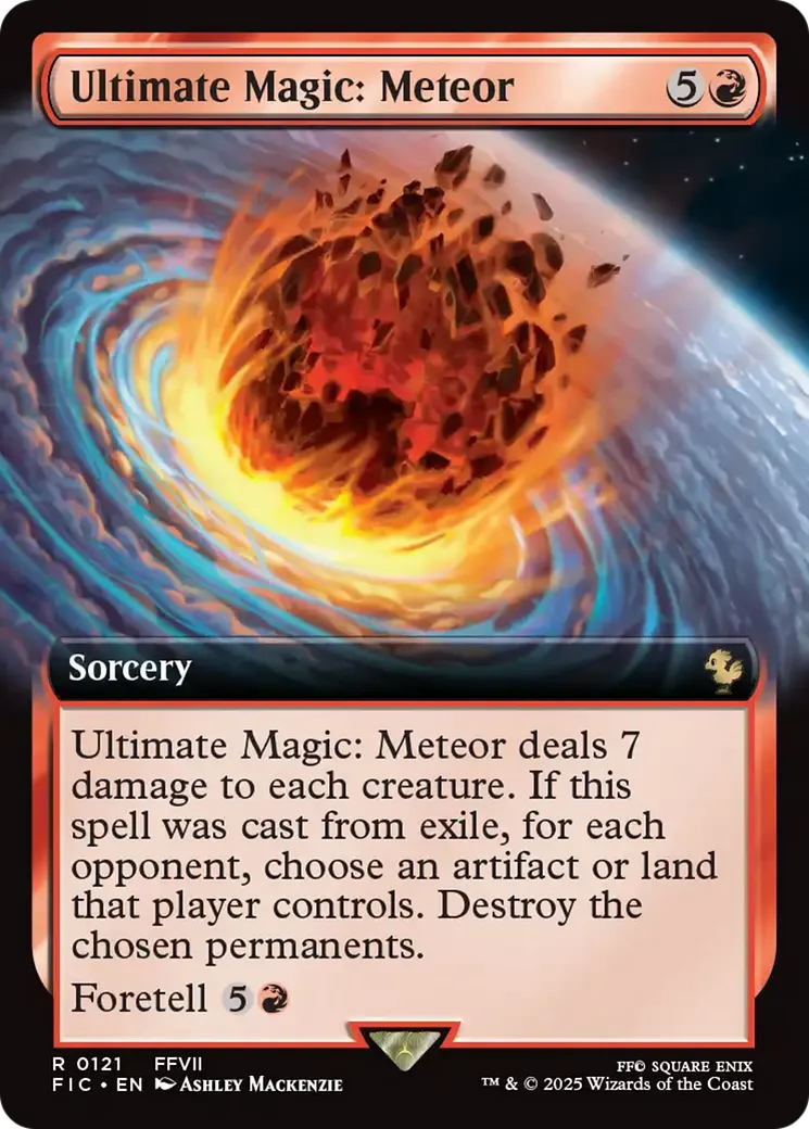 Magie ultime : météore — Final Fantasy Commander — Magic: The Gathering
