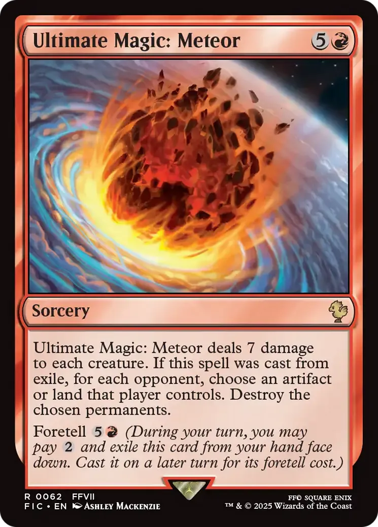 Magie ultime : météore — Final Fantasy Commander — Magic: The Gathering