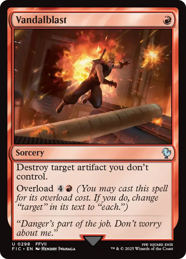 Vandalblast from Final Fantasy Commander - Magic: The Gathering