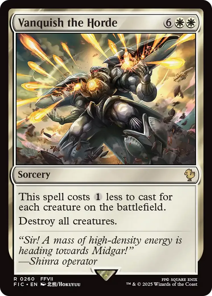 Victoire contre la horde — Final Fantasy Commander — Magic: The Gathering