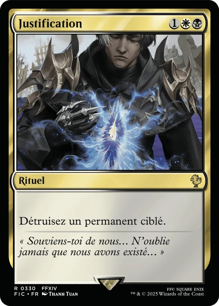 Justification from Final Fantasy Commander - Magic: The Gathering