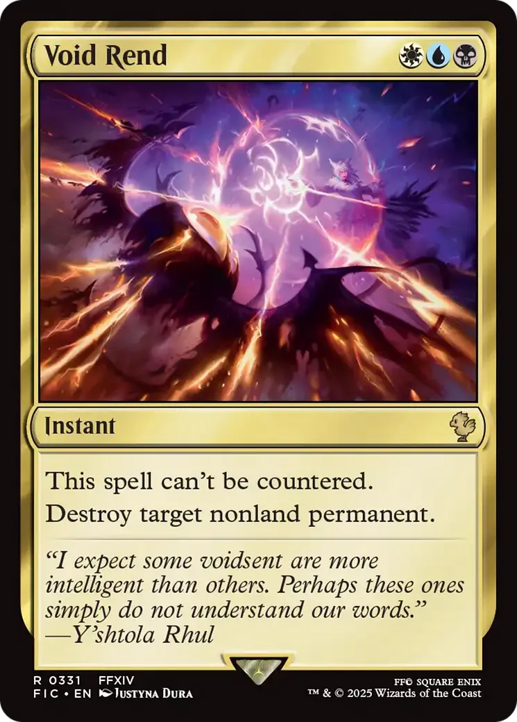 Déchiqueté par le vide — Final Fantasy Commander — Magic: The Gathering