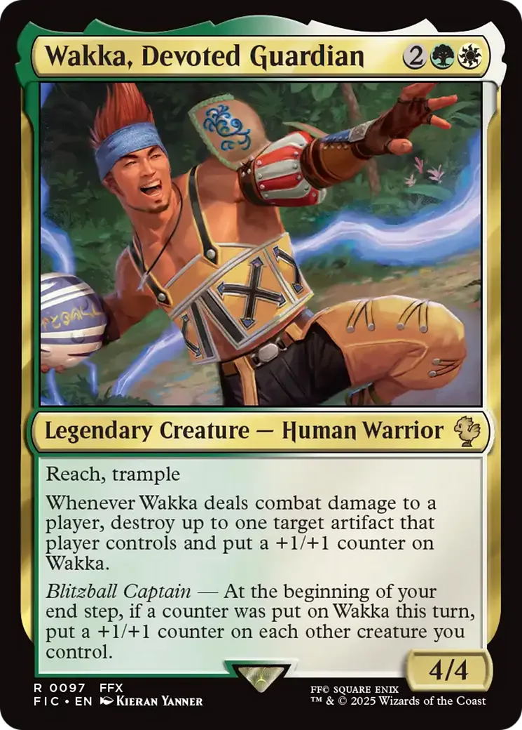 Wakka, gardien pieux — Final Fantasy Commander — Magic: The Gathering