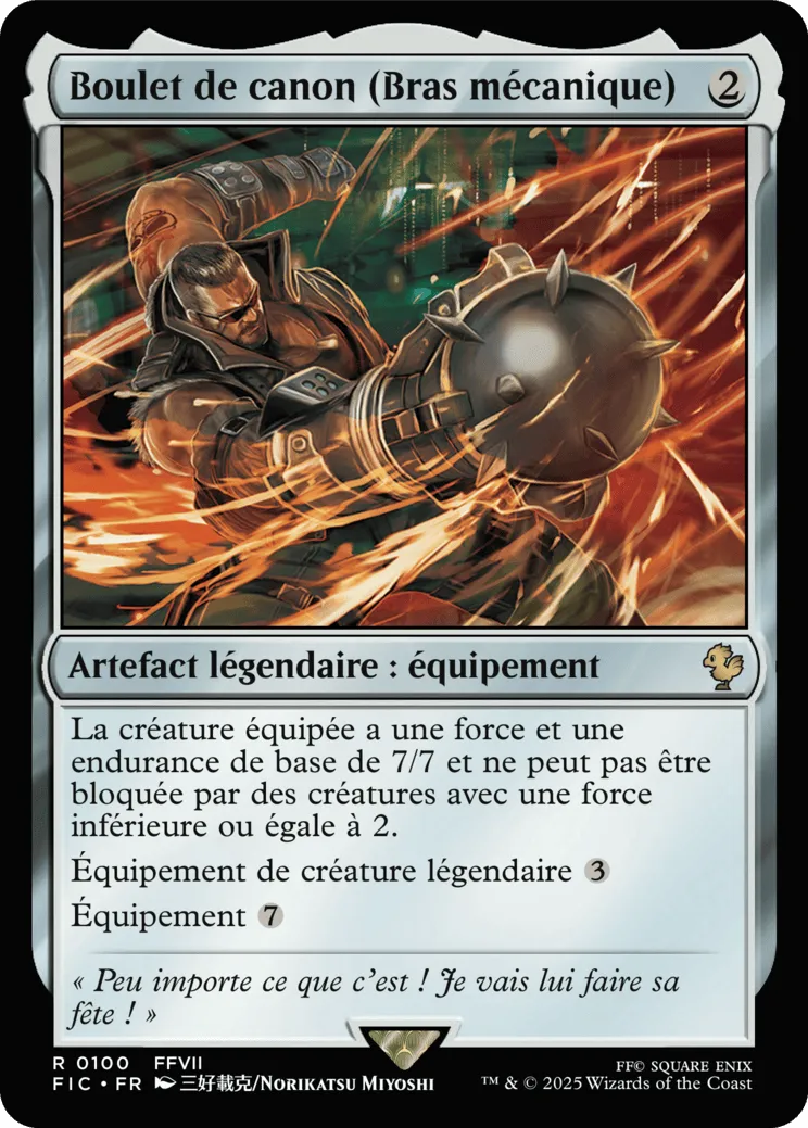 Boulet de canon — Final Fantasy Commander — Magic: The Gathering