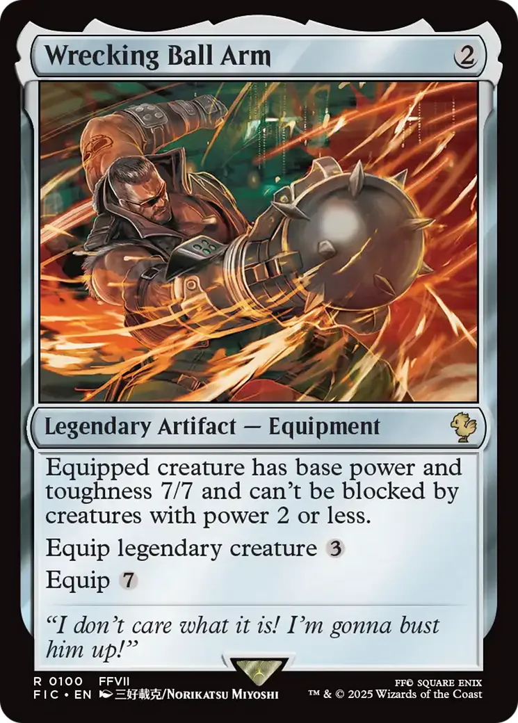 Wrecking Ball Arm — Final Fantasy Commander — Magic: The Gathering