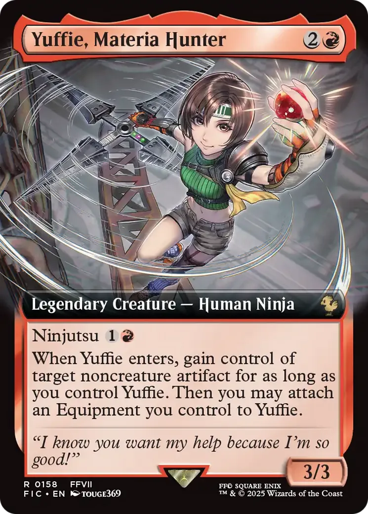 Yuffie, chasseuse de matérias — Final Fantasy Commander — Magic: The Gathering