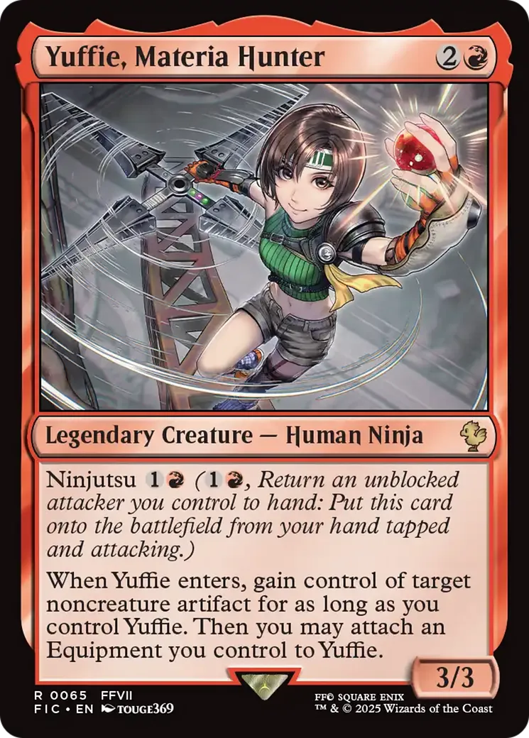 Yuffie, chasseuse de matérias — Final Fantasy Commander — Magic: The Gathering