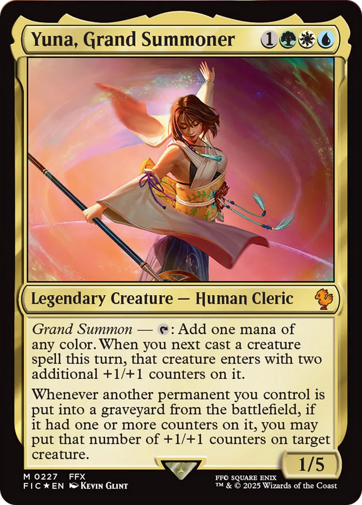 Yuna, Grand Invokeur — Final Fantasy Commander — Magic: The Gathering