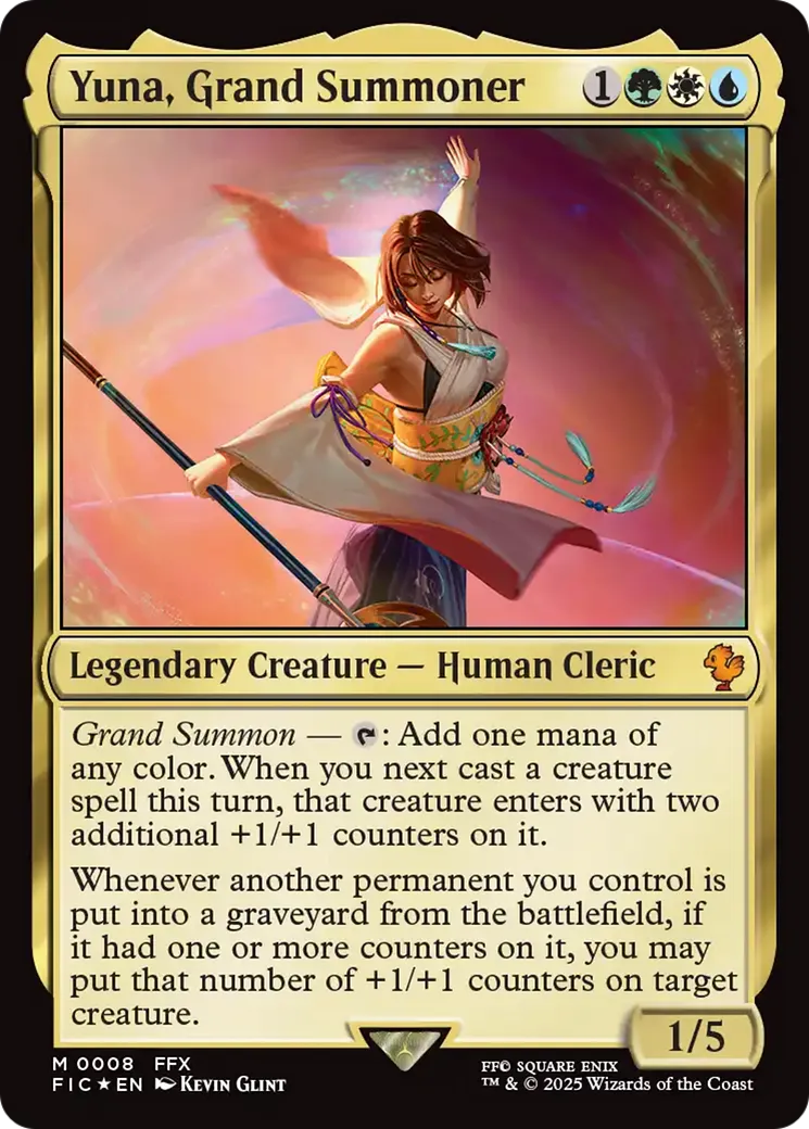 Yuna, Grand Summoner — Final Fantasy Commander — Magic: The Gathering