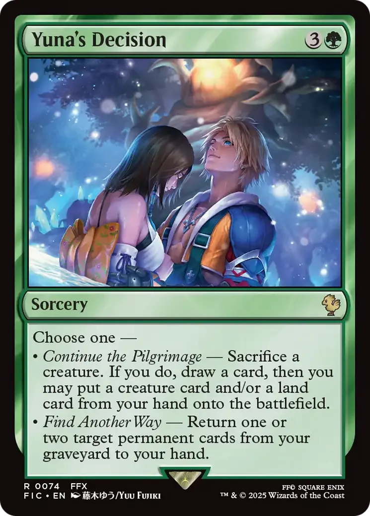 Décision de Yuna — Final Fantasy Commander — Magic: The Gathering
