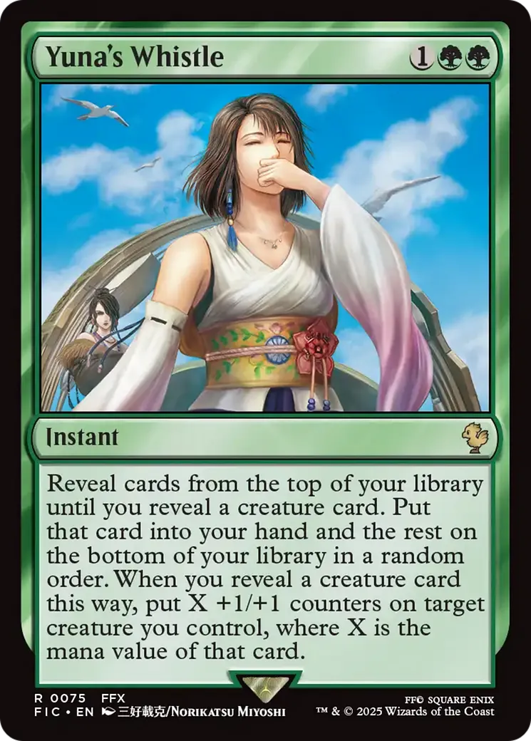 Sifflement de Yuna — Final Fantasy Commander — Magic: The Gathering