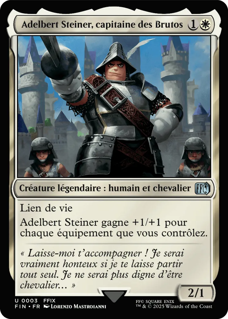 Adelbert Steiner, capitaine des Brutos — Final Fantasy — Magic: The Gathering