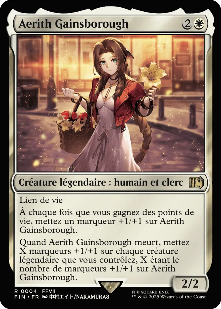 Aerith Gainsborough from Final Fantasy - Magic: The Gathering