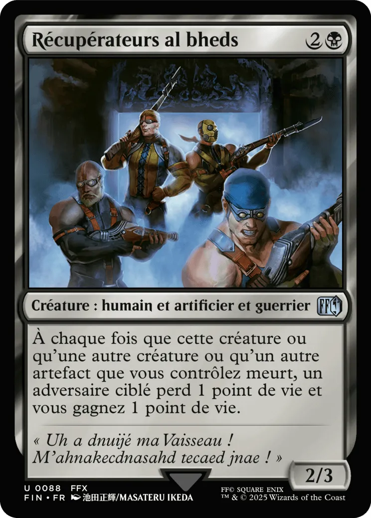 Récupérateurs al bhed — Final Fantasy — Magic: The Gathering