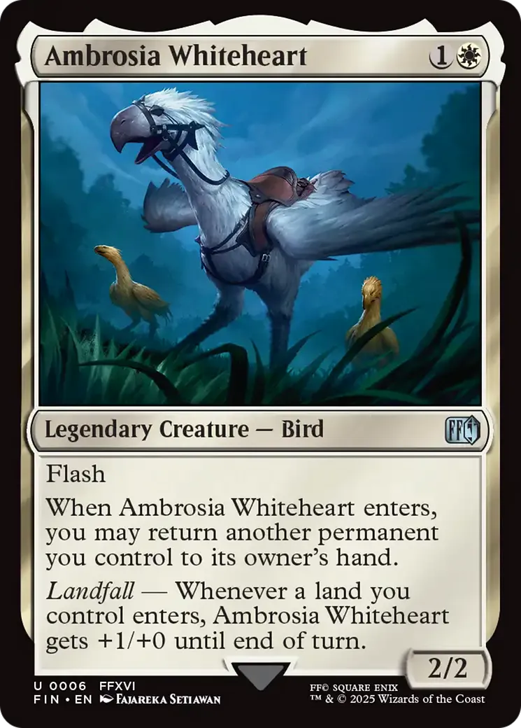 Ambrosia Whiteheart — Final Fantasy — Magic: The Gathering