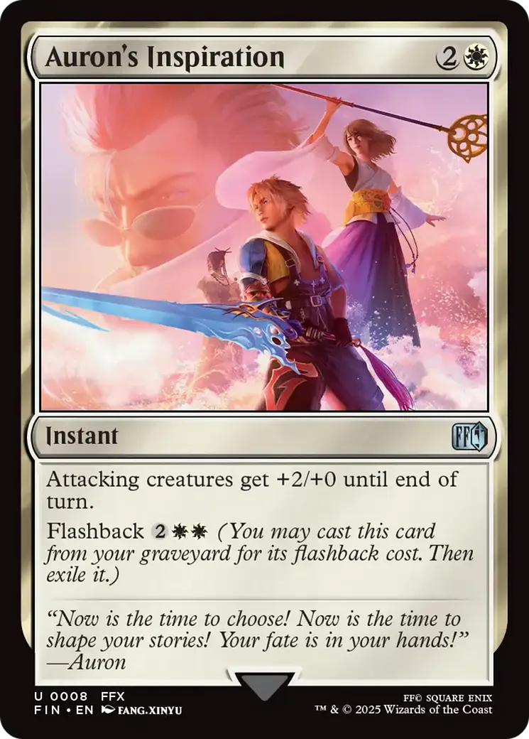 Auron's Inspiration — Final Fantasy — Magic: The Gathering