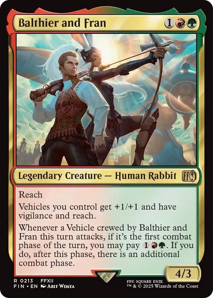 Balthier et Fran — Final Fantasy — Magic: The Gathering