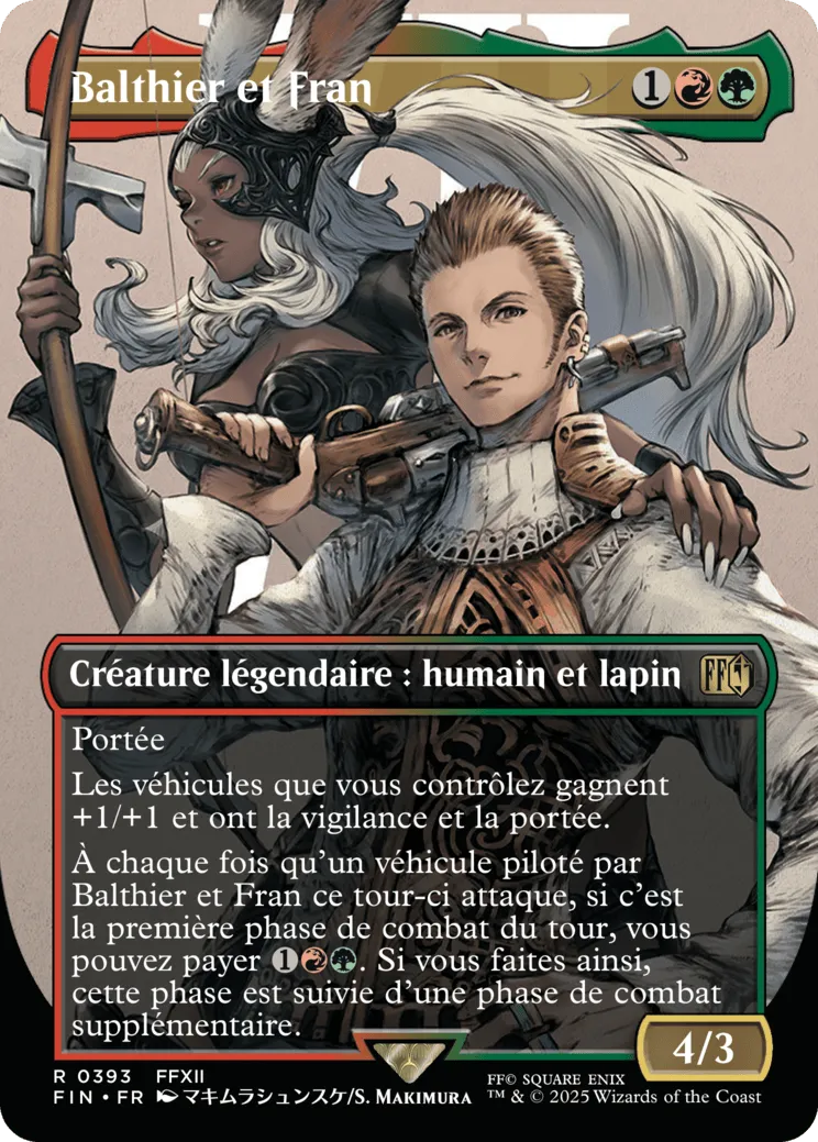 Balthier et Fran — Final Fantasy — Magic: The Gathering