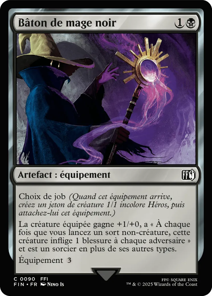 Bâton du mage noir — Final Fantasy — Magic: The Gathering