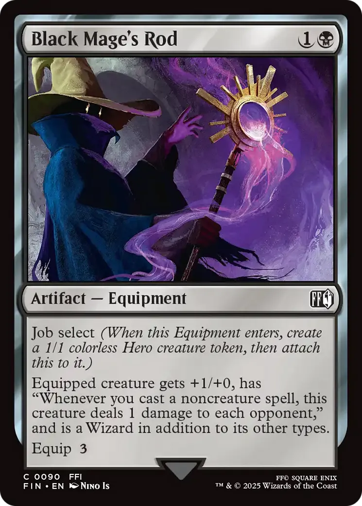 Black Mage's Rod — Final Fantasy — Magic: The Gathering