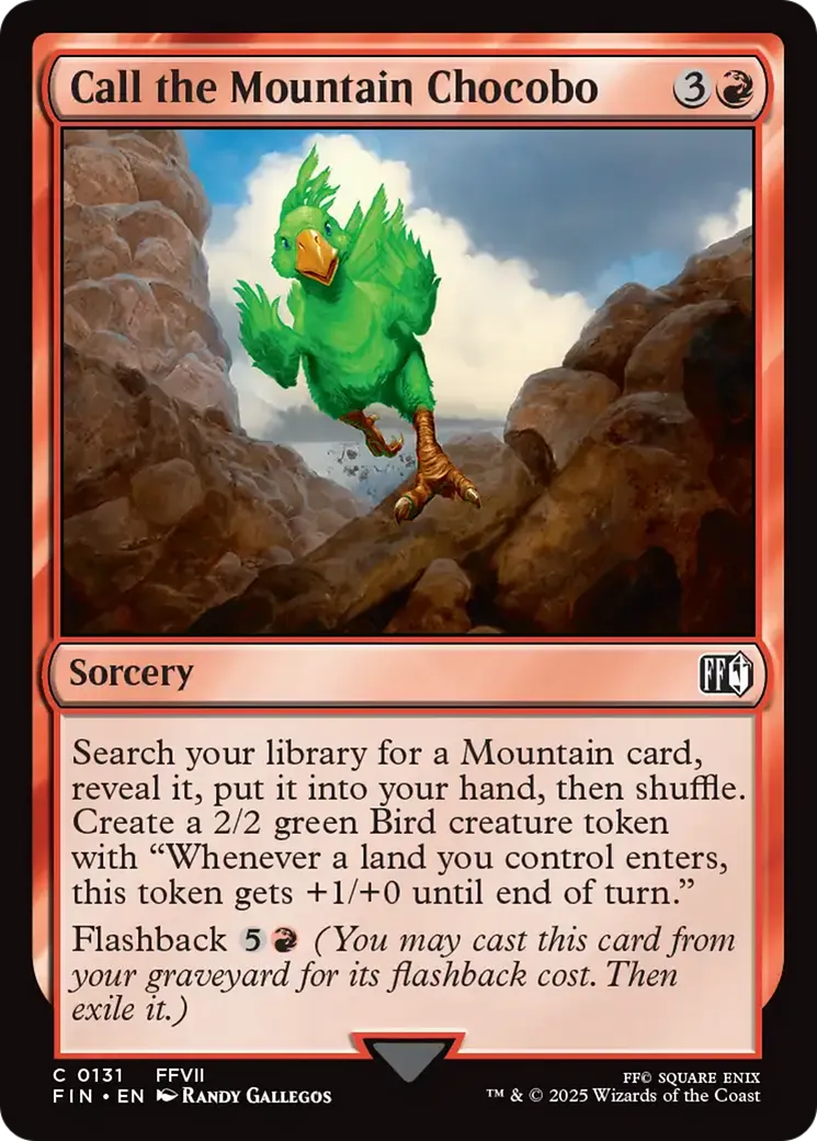 Chocobo des montagnes — Final Fantasy — Magic: The Gathering
