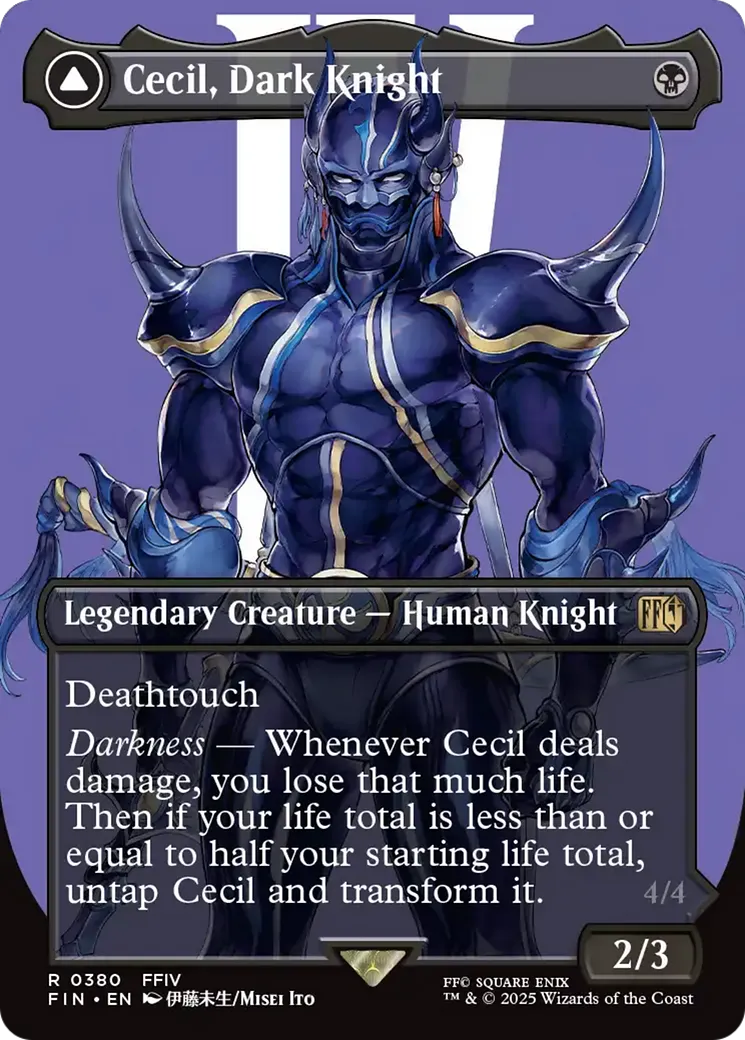 Cecil, Dark Knight // Cecil, Redeemed Paladin — Final Fantasy — Magic: The Gathering