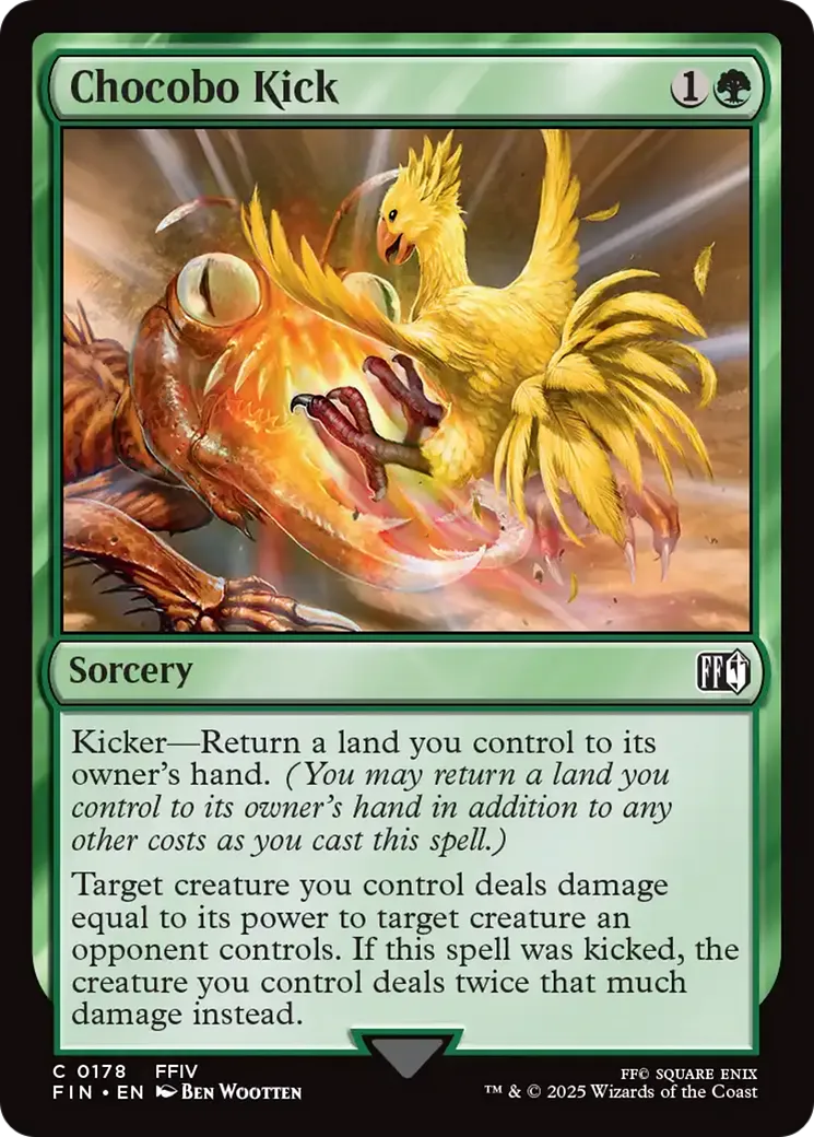 Chocobo Kick — Final Fantasy — Magic: The Gathering