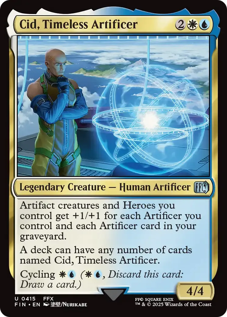 Cid, Timeless Artificer — Final Fantasy — Magic: The Gathering