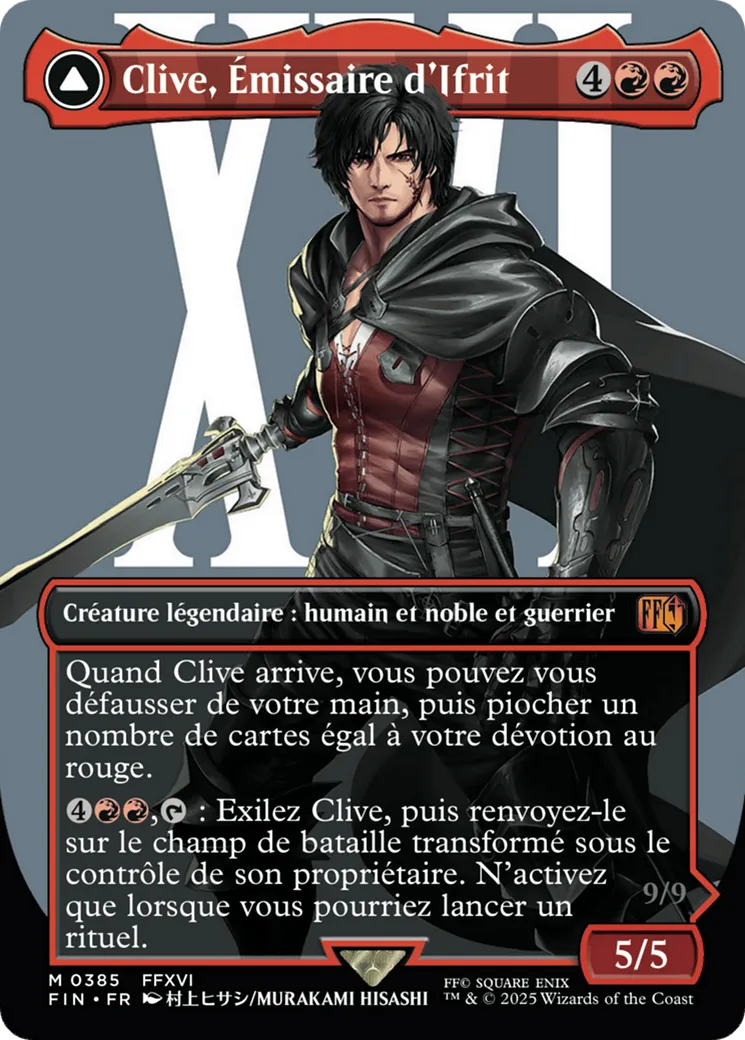Clive, Émissaire d'Ifrit // Ifrit, Primordial du feu — Final Fantasy — Magic: The Gathering