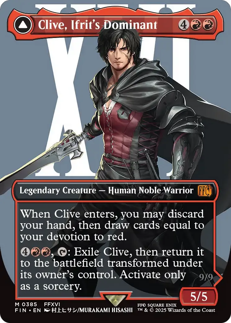 Clive, Émissaire d'Ifrit // Ifrit, Primordial du feu — Final Fantasy — Magic: The Gathering
