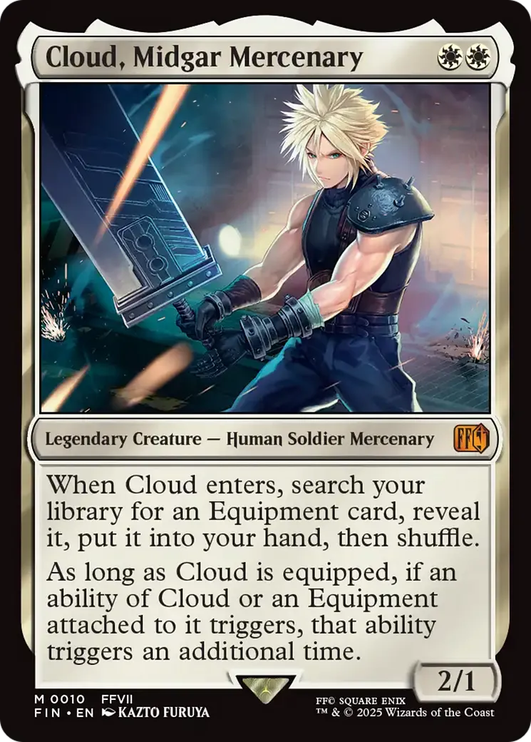 Cloud, Midgar Mercenary — Final Fantasy — Magic: The Gathering
