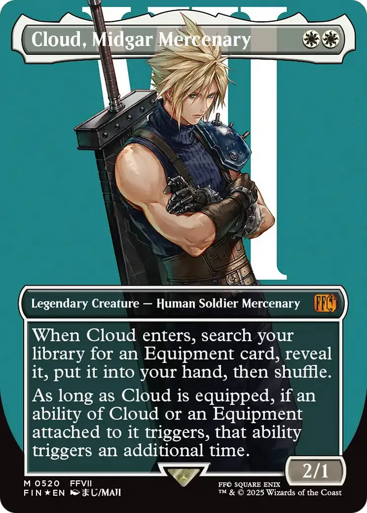 Cloud, Midgar Mercenary — Final Fantasy — Magic: The Gathering
